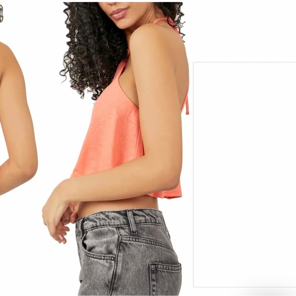 FREE PEOPLE Halter tank top Long Week in WaterMelon color - Picture 6 of 7